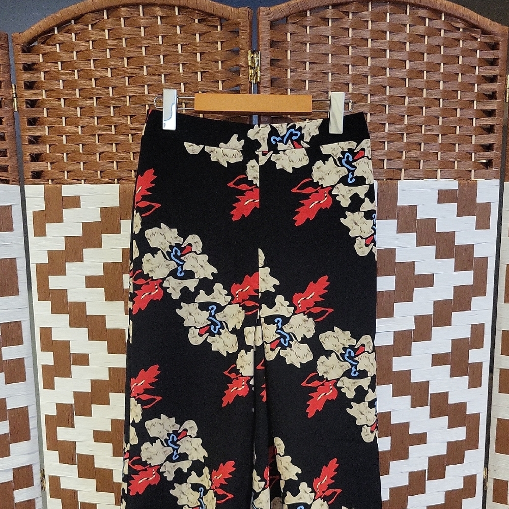 Topshop Black Floral Skirt